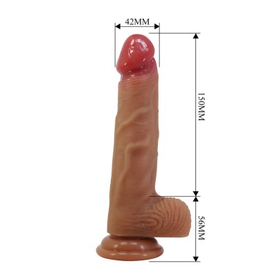 PRETTY LOVE - LISLE DILDO REALISTA COM VENTOSA 20,6 CM -Ø- 4,2 CM - D-245197 - Dona Pimenta