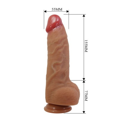PRETTY LOVE - NAJM DILDO REALISTA COM VENTOSA 23,2 CM -Ø- 5,5 CM - D-245200 - Dona Pimenta