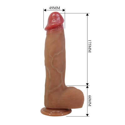 PRETTY LOVE - ORTON DILDO REALISTA COM VENTOSA 23,5 CM -Ø- 4,9 CM - D-245201 - Dona Pimenta
