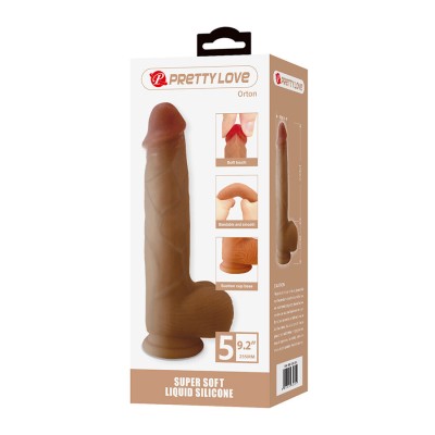 PRETTY LOVE - ORTON DILDO REALISTA COM VENTOSA 23,5 CM -Ø- 4,9 CM - D-245201 - Dona Pimenta