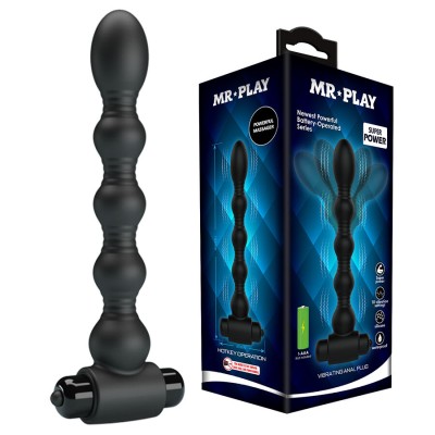 MR PLAY - MASSAGEADOR DE PLUG ANAL VIBRATÓRIO - D-245187 - Dona Pimenta