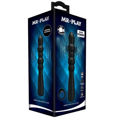 MR PLAY - PLUG ANAL VIBRATÓRIO FLEXÍVEL - D-245188 - Dona Pimenta