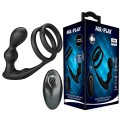 MR PLAY - PLUG ANAL VIBRATÓRIO COM ANEL PENIANO E CONTROLE REMOTO - D-245189 - Dona Pimenta