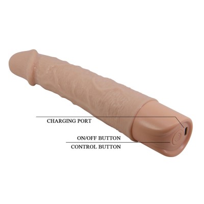PRETTY LOVE - LEANDER VIBRADOR FLEXÍVEL E REALISTA - D-245232 - Dona Pimenta