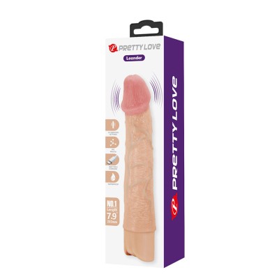 PRETTY LOVE - LEANDER VIBRADOR FLEXÍVEL E REALISTA - D-245232 - Dona Pimenta