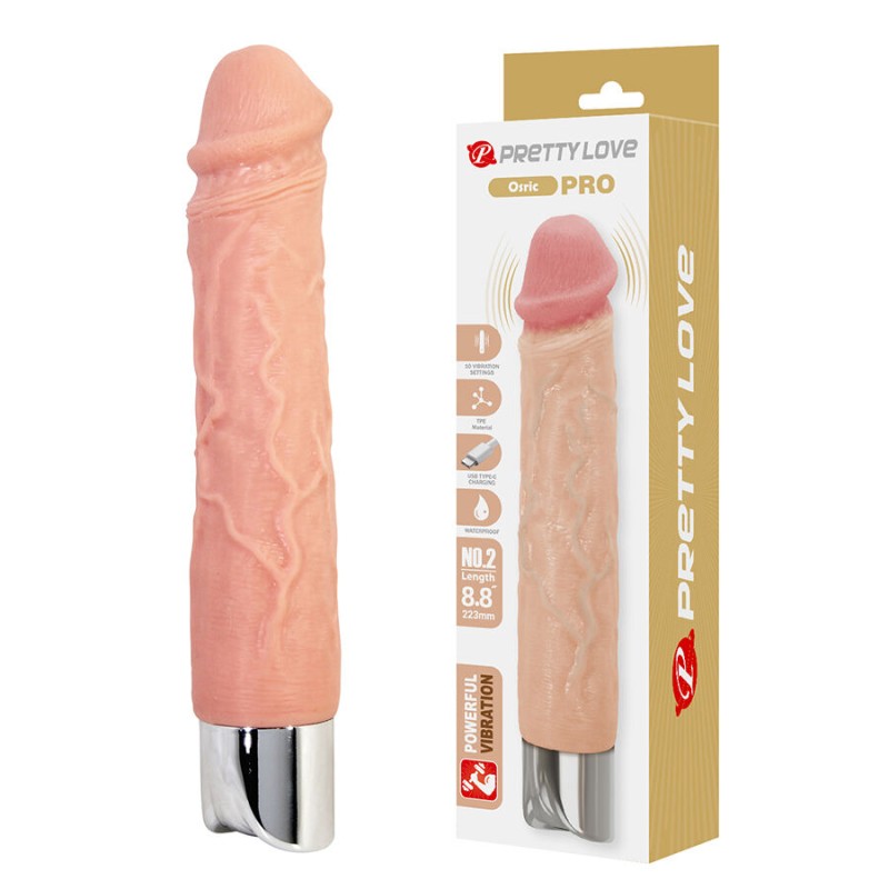 PRETTY LOVE - OSRIC PRO VIBRADOR FLEXÍVEL E REALISTA - D-245250 - Dona Pimenta