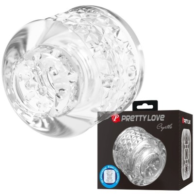 PRETTY LOVE - CRYSTLE MASTURBADOR DE ENTRADA DUPLA - D-245183 - Dona Pimenta