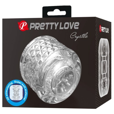 PRETTY LOVE - CRYSTLE MASTURBADOR DE ENTRADA DUPLA - D-245183 - Dona Pimenta