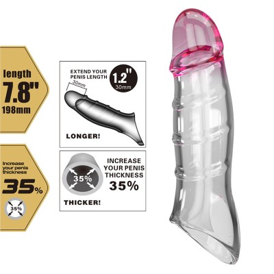 PRETTY LOVE - DARNELL CAPA DE PÊNIS COM EFEITO TRANSPARENTE - D-245209 - Dona Pimenta