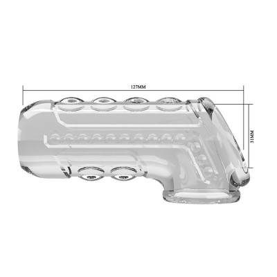 PRETTY LOVE - CAPA PENIANA TRANSPARENTE TEXTURIZADA - D-245214 - Dona Pimenta