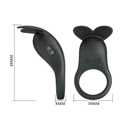 PRETTY LOVE - CARLTON ANEL PENIANO COM ESTIMULADOR CLITÓRICO - D-245237 - Dona Pimenta