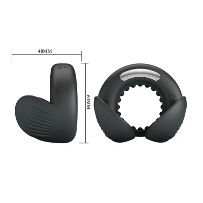 PRETTY LOVE - QUENTIN ANEL PENIANO COM ESTIMULADOR TESTÍCULO - D-245238 - Dona Pimenta