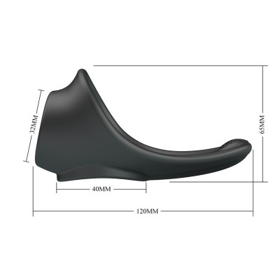 CRAZY BULL - ZADOK ANEL ERGONÔMICO COM ESTIMULADOR PERINEAL - D-245239 - Dona Pimenta