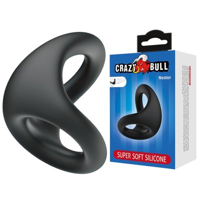 CRAZY BULL - NESTOR ANEL ERGONÔMICO PARA PÊNIS E TESTÍCULOS - D-245240 - Dona Pimenta
