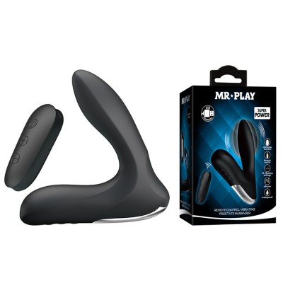MR PLAY - MASSAGEADOR DE PRÓSTATA COM CONTROLE REMOTO DE VIBRAÇÃO - D-245249 - Dona Pimenta