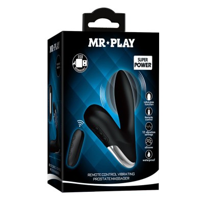 MR PLAY - MASSAGEADOR DE PRÓSTATA COM CONTROLE REMOTO DE VIBRAÇÃO - D-245249 - Dona Pimenta