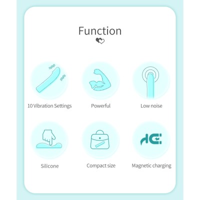 PRETTY LOVE - RYLAN VIBRADOR AZUL PARA PONTO G - D-245178 - Dona Pimenta