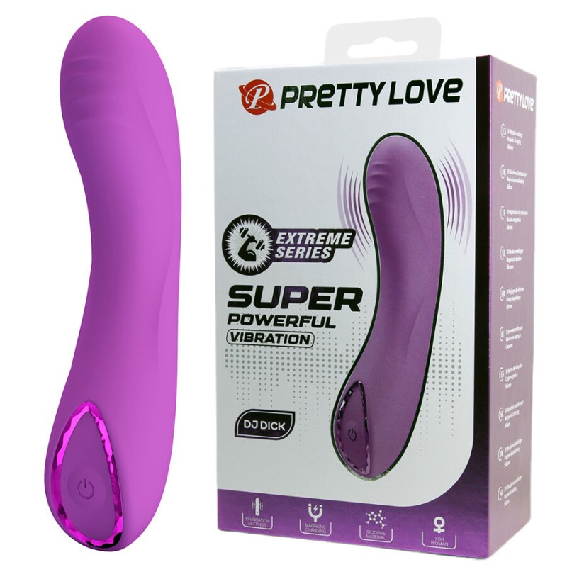 PRETTY LOVE - DJ DICK VIBRADOR ROXO PARA PONTO G - D-245179 - Dona Pimenta