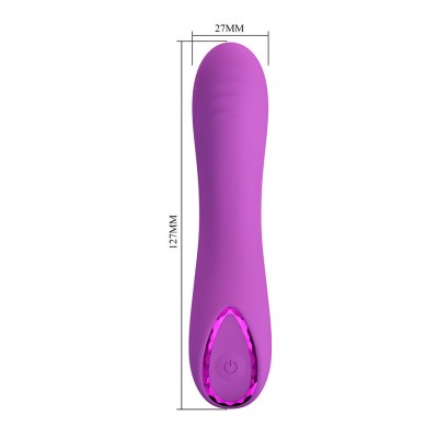 PRETTY LOVE - DJ DICK VIBRADOR ROXO PARA PONTO G - D-245179 - Dona Pimenta