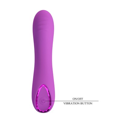 PRETTY LOVE - DJ DICK VIBRADOR ROXO PARA PONTO G - D-245179 - Dona Pimenta