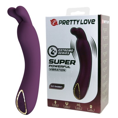 PRETTY LOVE - DJ RABBIT VIBRADOR DE PONTO G ROXO - D-245181 - Dona Pimenta