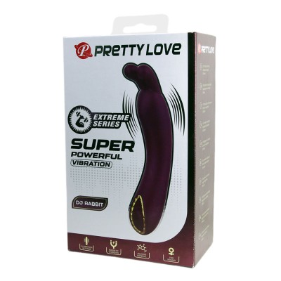 PRETTY LOVE - DJ RABBIT VIBRADOR DE PONTO G ROXO - D-245181 - Dona Pimenta