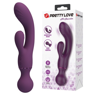 PRETTY LOVE - VIBRADOR ROXO PARA PONTO G, VERSÁTIL E COMPLETO - D-245217 - Dona Pimenta
