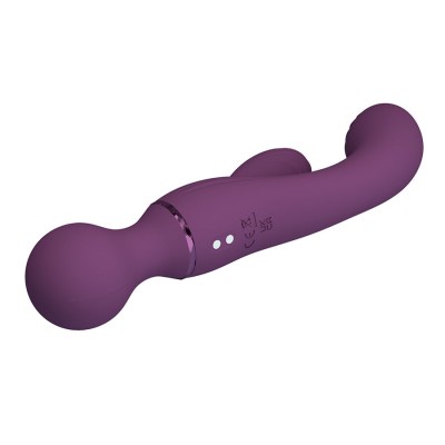 PRETTY LOVE - VIBRADOR ROXO PARA PONTO G, VERSÁTIL E COMPLETO - D-245217 - Dona Pimenta