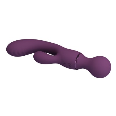 PRETTY LOVE - VIBRADOR ROXO PARA PONTO G, VERSÁTIL E COMPLETO - D-245217 - Dona Pimenta