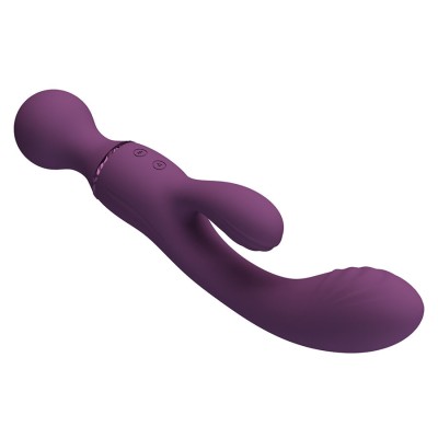 PRETTY LOVE - VIBRADOR ROXO PARA PONTO G, VERSÁTIL E COMPLETO - D-245217 - Dona Pimenta