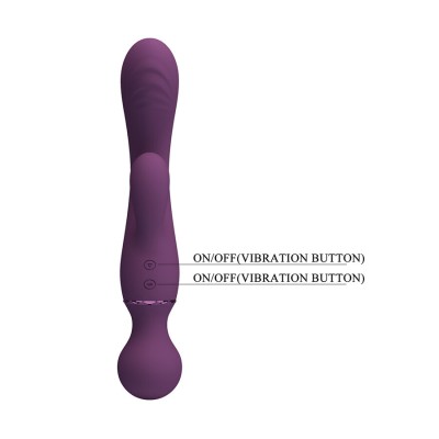 PRETTY LOVE - VIBRADOR ROXO PARA PONTO G, VERSÁTIL E COMPLETO - D-245217 - Dona Pimenta