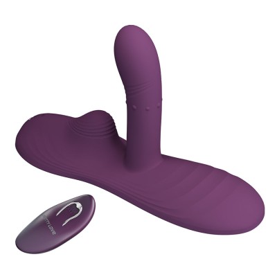 PRETTY LOVE - LUKA VIBRADOR DE SENTADO COM EFEITO DE CALOR E CONTROLE REMOTO - D-245218 - Dona Pimenta