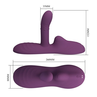 PRETTY LOVE - LUKA VIBRADOR DE SENTADO COM EFEITO DE CALOR E CONTROLE REMOTO - D-245218 - Dona Pimenta