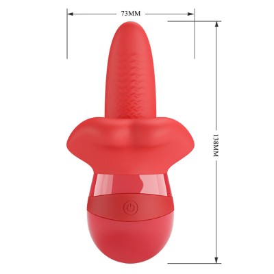 PRETTY LOVE - OBELIA VIBRADOR DE LÍNGUA COM MOVIMENTO ORBITAL - D-245221 - Dona Pimenta