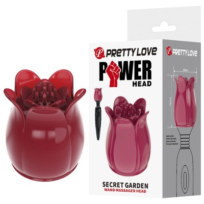 PRETTY LOVE - SECRET GARDEN CABEÇA DE MASSAGEM ROSA - D-245223 - Dona Pimenta