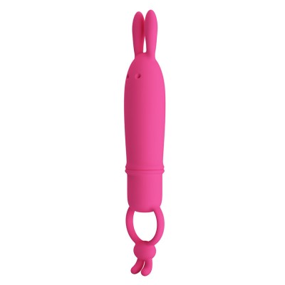 PRETTY LOVE - DELIA VIBRADOR RABBIT COM ANEL DE RESISTÊNCIA - D-245228 - Dona Pimenta