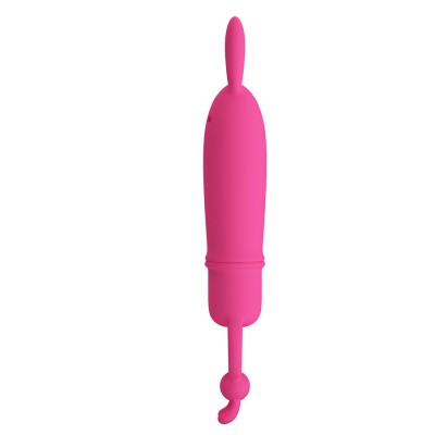 PRETTY LOVE - DELIA VIBRADOR RABBIT COM ANEL DE RESISTÊNCIA - D-245228 - Dona Pimenta