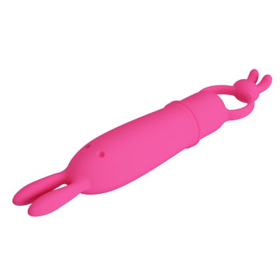 PRETTY LOVE - DELIA VIBRADOR RABBIT COM ANEL DE RESISTÊNCIA - D-245228 - Dona Pimenta