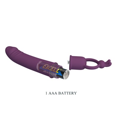 PRETTY LOVE - CORA VIBRADOR EM FORMATO DE PÊNIS COM ANEL DE RESISTÊNCIA - D-245229 - Dona Pimenta