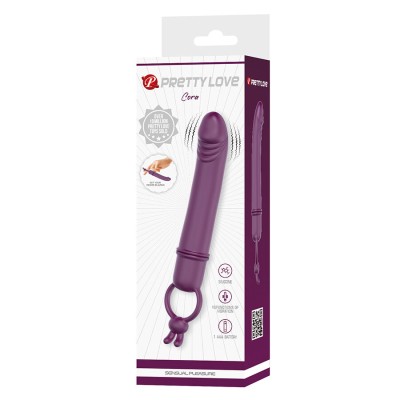 PRETTY LOVE - CORA VIBRADOR EM FORMATO DE PÊNIS COM ANEL DE RESISTÊNCIA - D-245229 - Dona Pimenta