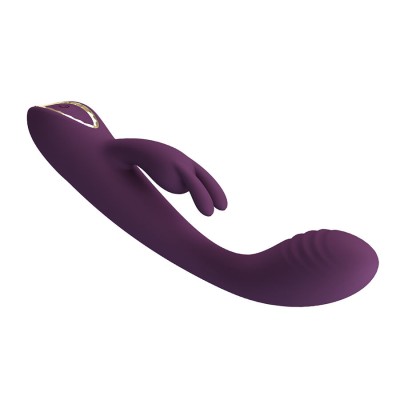 PRETTY LOVE - EMMA VIBRADOR ROXO RABBIT COM ESTIMULADOR - D-245231 - Dona Pimenta