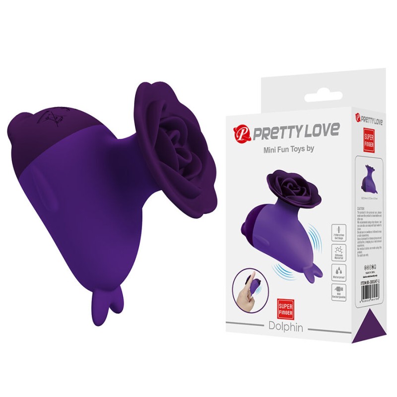 PRETTY LOVE - DOLPHIN MINI VIBRADOR COM CLIP - D-245251 - Dona Pimenta