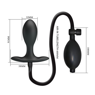 MR PLAY - PLUG ANAL INFLÁVEL AJUSTÁVEL - D-245196 - Dona Pimenta