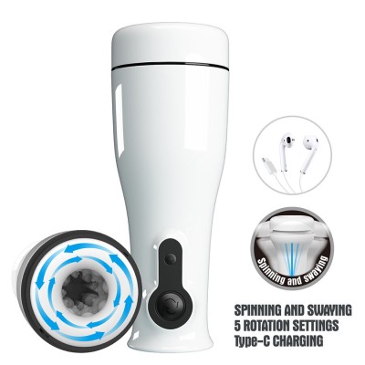 PRETTY LOVE - SABRINA MASTURBADOR MASCULINO GIRATÓRIO E BALANÇANTE - D-245220 - Dona Pimenta