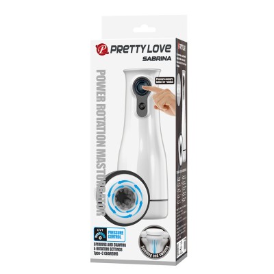 PRETTY LOVE - SABRINA MASTURBADOR MASCULINO GIRATÓRIO E BALANÇANTE - D-245220 - Dona Pimenta