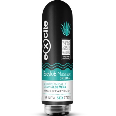EXCITE - BODYLUB MASSAGE ORIGINAL ALOE VERA 200 ML - D-234848 - Dona Pimenta