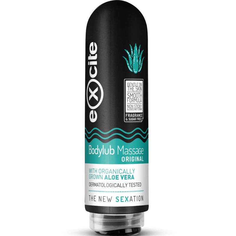 EXCITE - BODYLUB MASSAGE ORIGINAL ALOE VERA 200 ML - D-234848 - Dona Pimenta