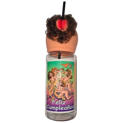 DIABLO PICANTE - GARRAFA LÁBIOS CARNE DE ANIVERSÁRIO 750 ML - D-233588 - Dona Pimenta