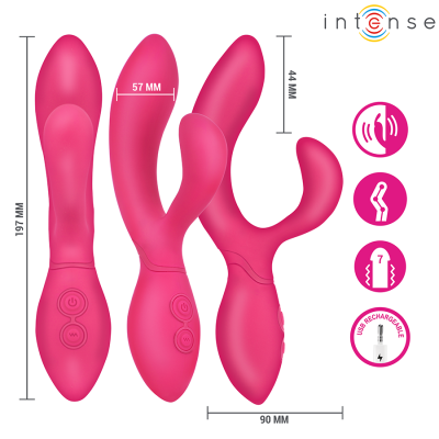 INTENSE - ESTIMULADOR VIBRATÓRIO ARTICULADO CHARLY - D-245068 - Dona Pimenta