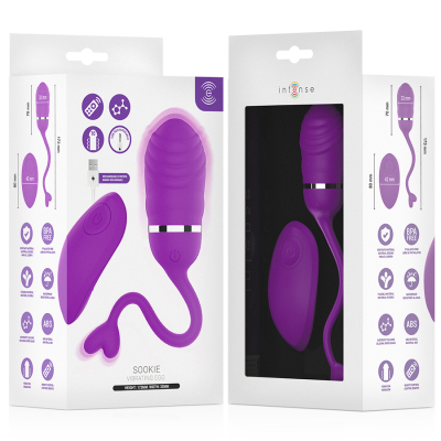 INTENSE - SOOKIE OVO VIBRATÓRIO COM CONTROLE REMOTO ROXO - D-245693 - Dona Pimenta